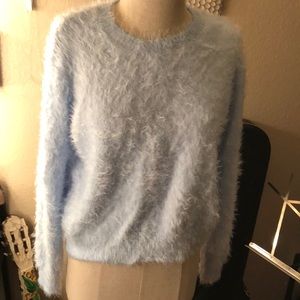 baby blue philosophy sweater